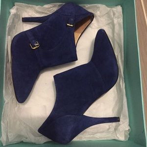 Vivienne Westwood Hermosa Blue Suede Ankle Booties